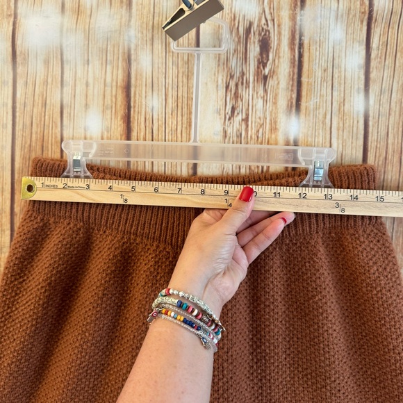 Shein Women’s Relaxed Fit Pull On Cozy Knit Cropped Joggers Copper Size Large - Picture 5 of 11